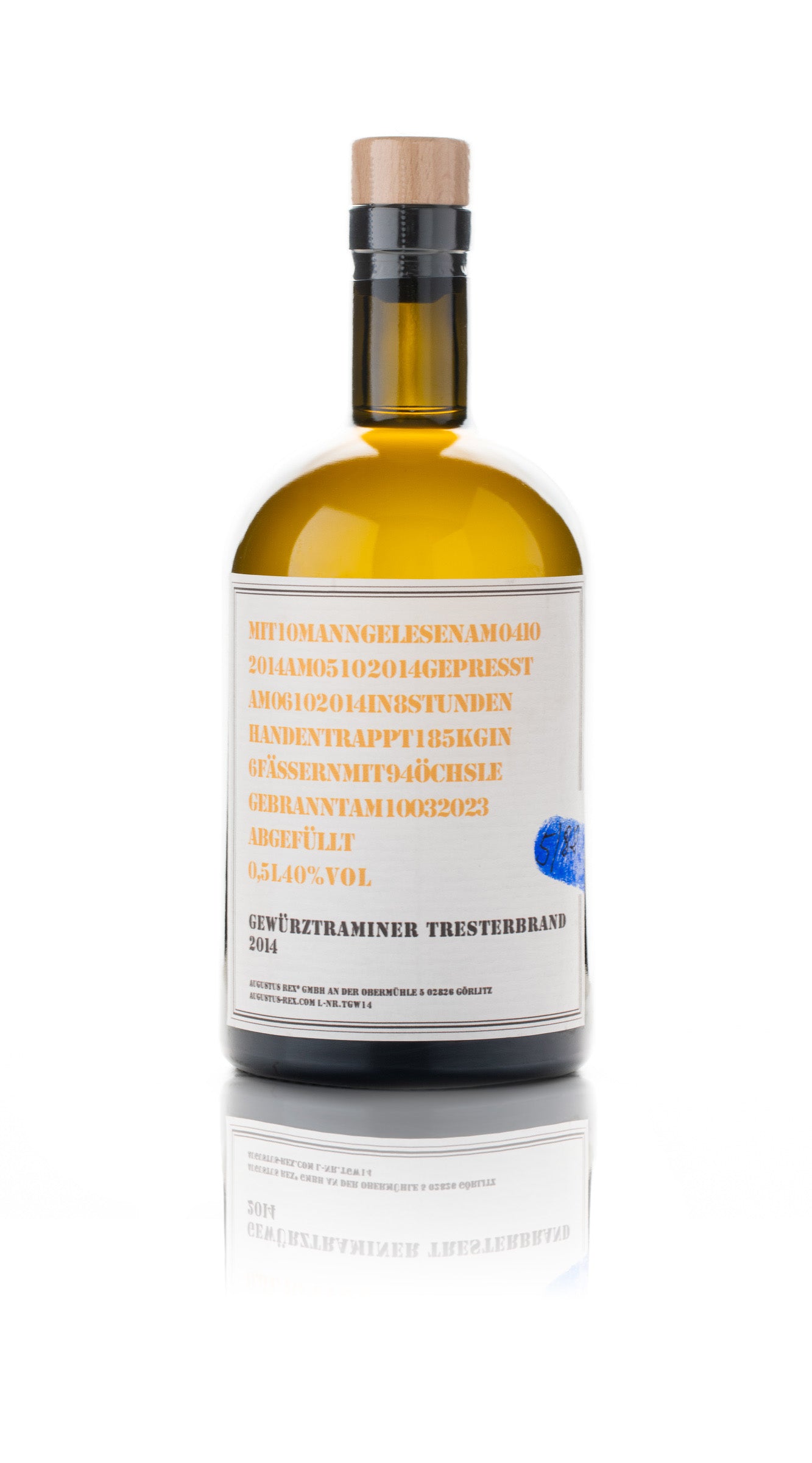 Gewürztraminer Tresterbrand (der wohl beste) 10 Jahre gereift: 95 Falstaff Punkte!